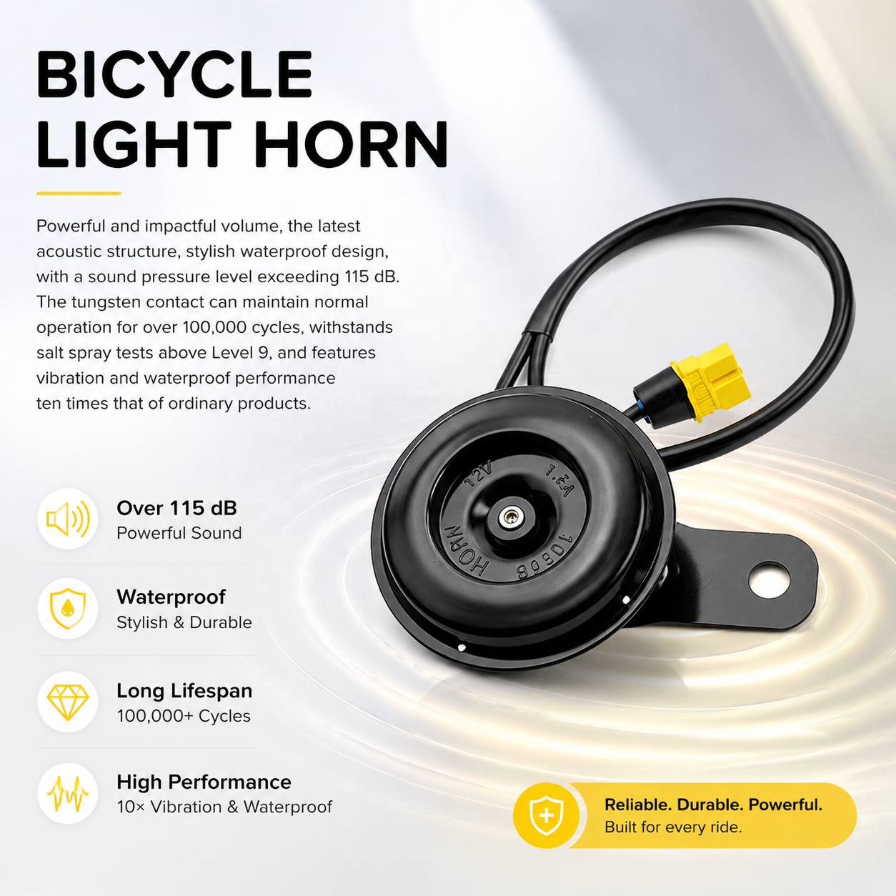 Battery Pack Powered Horn